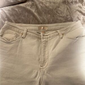 Kut from the Kloth Meg High Rise Jeans Cream